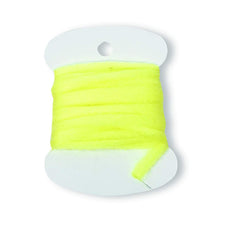 Creative Angler Yellow Glo Bug Yarn closeup for trout attraction and lure visibility.