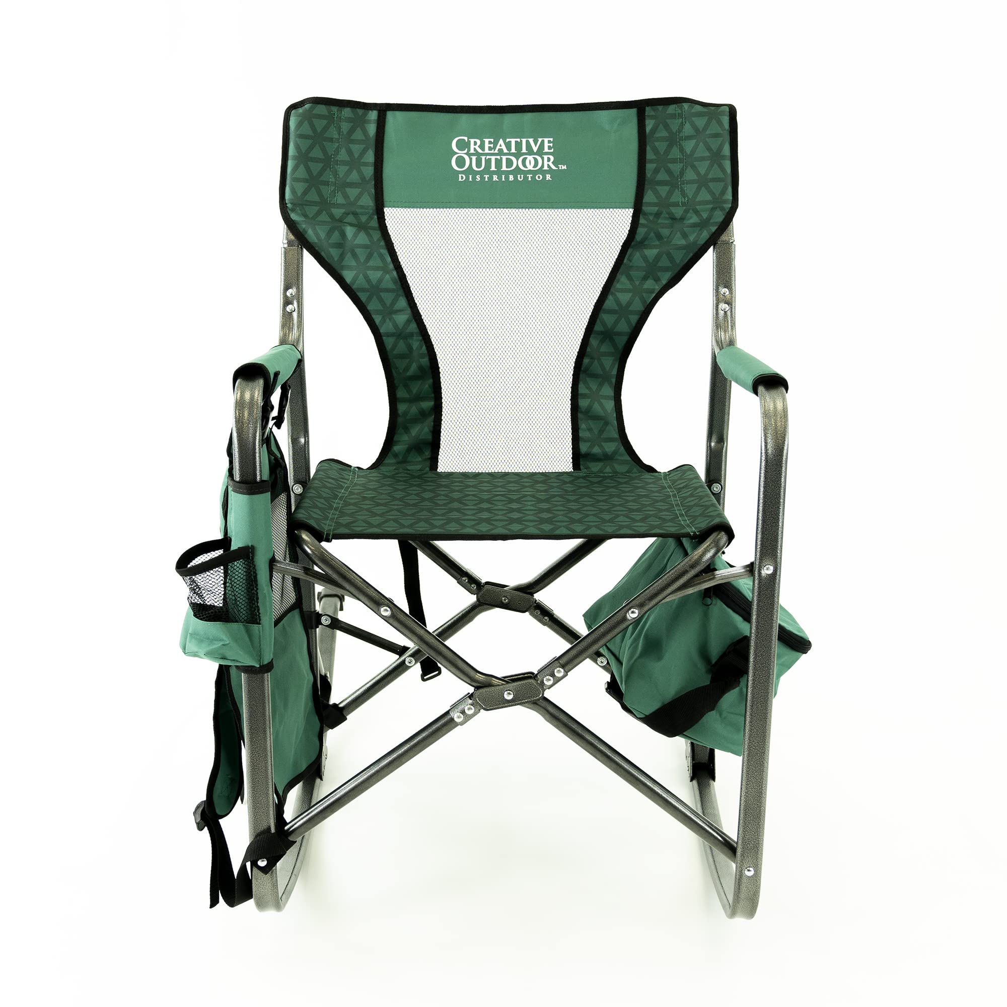 Creative Outdoor chair with backpack straps for hands-free transport.