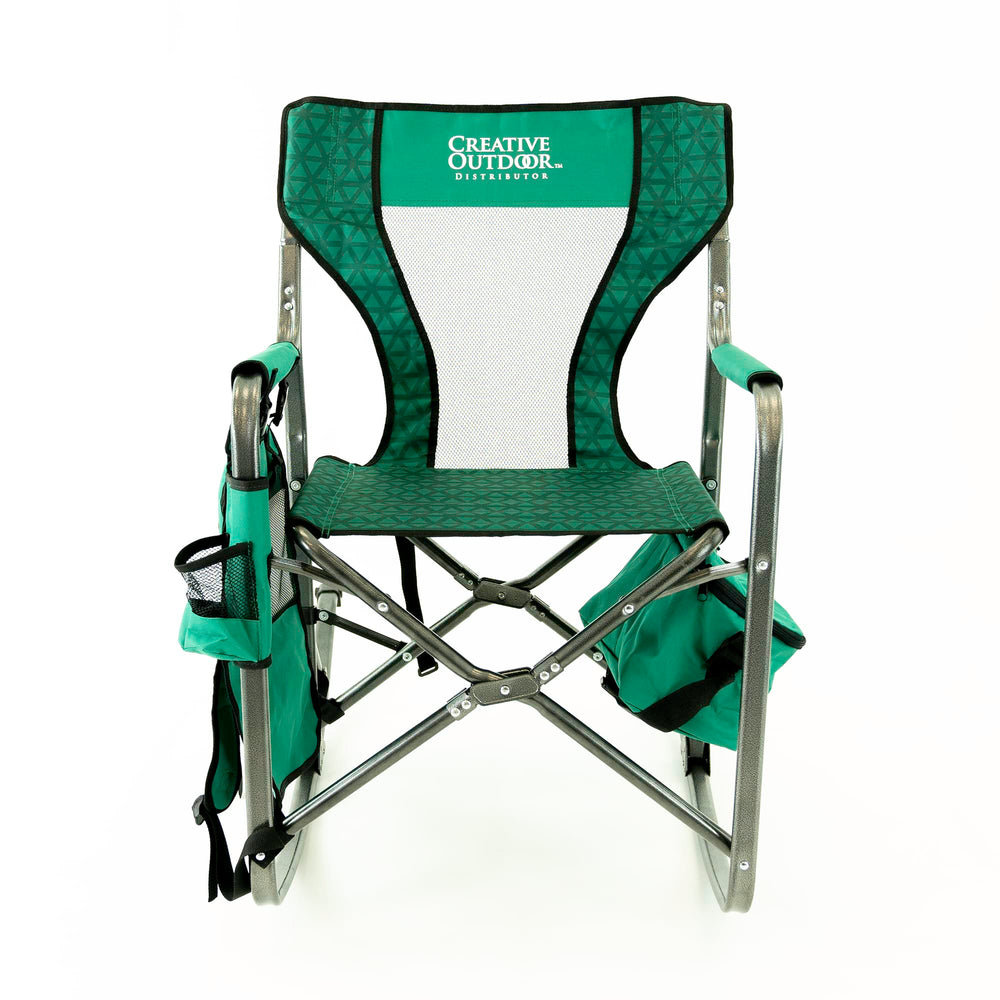 Creative Outdoor chair with backpack straps for hands-free transport.