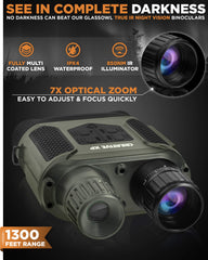 Creative XP Pro night vision binoculars 4-inch screen for instant viewing in darkness.