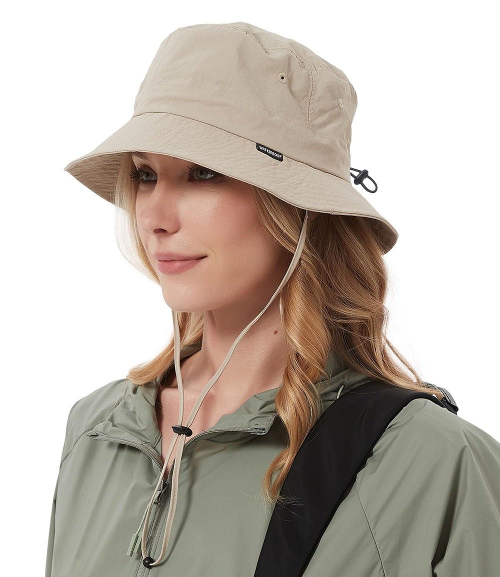 Creekstone UV50+ beige sun hat front view