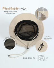 Back view showing adjustable drawcord on Creekstone hat