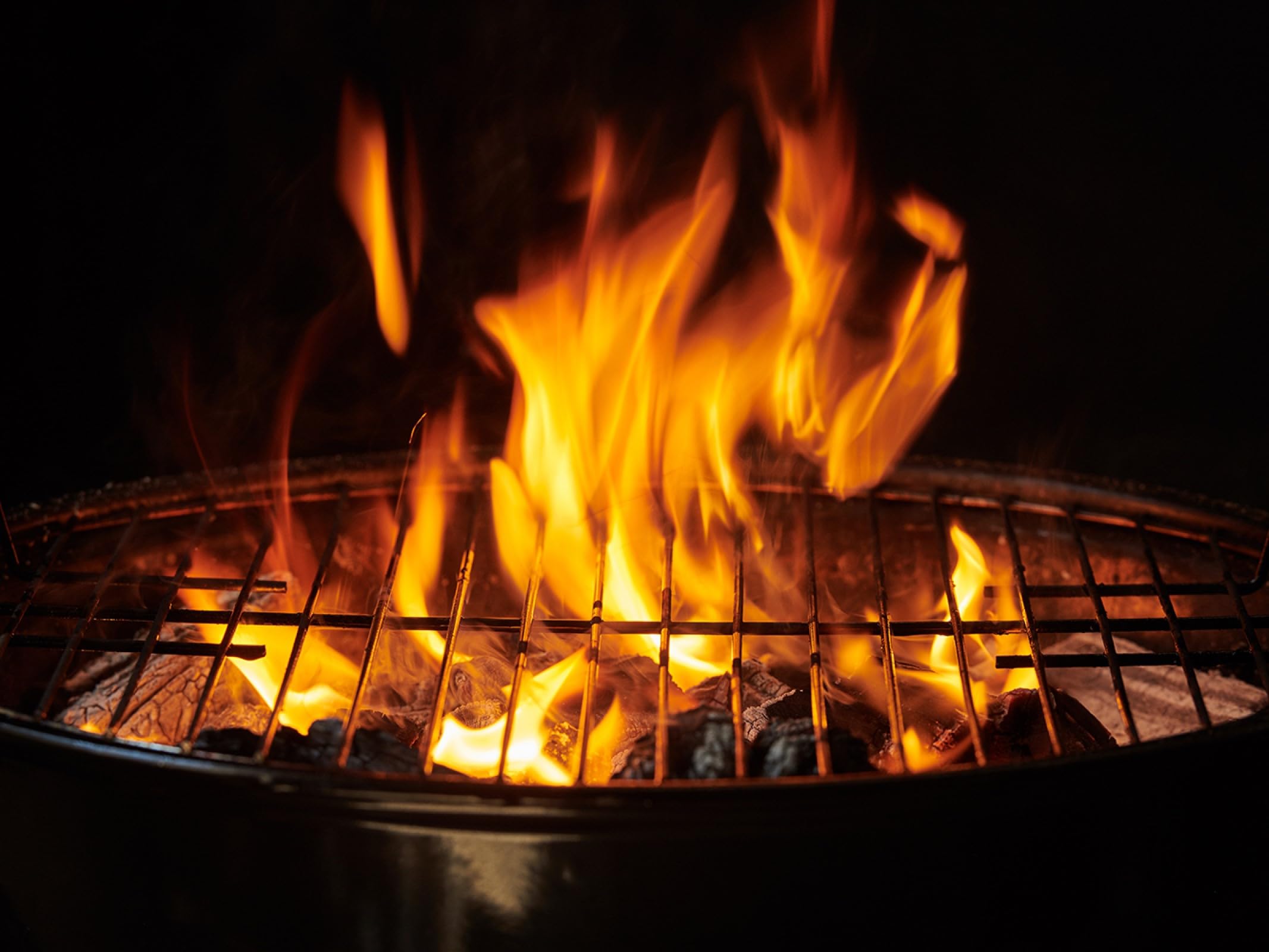 Ignite-O rapid ignition highlights reliable flame for outdoor use.