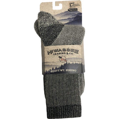 Crescent Sock Company heavy outdoor crew sock geometric charcoal pattern for durable all-day wear