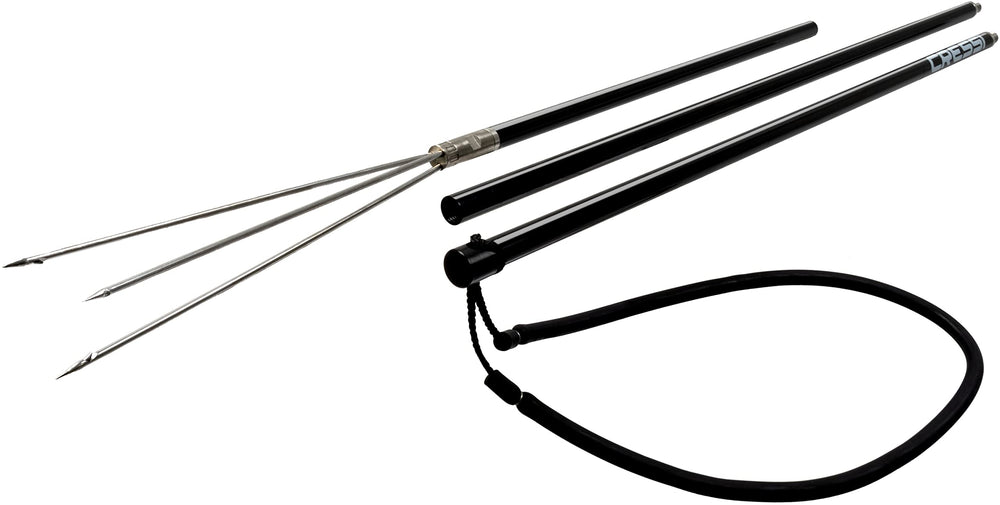 Cressi Aluminium Pole Spear Black 6.5 ft fully assembled