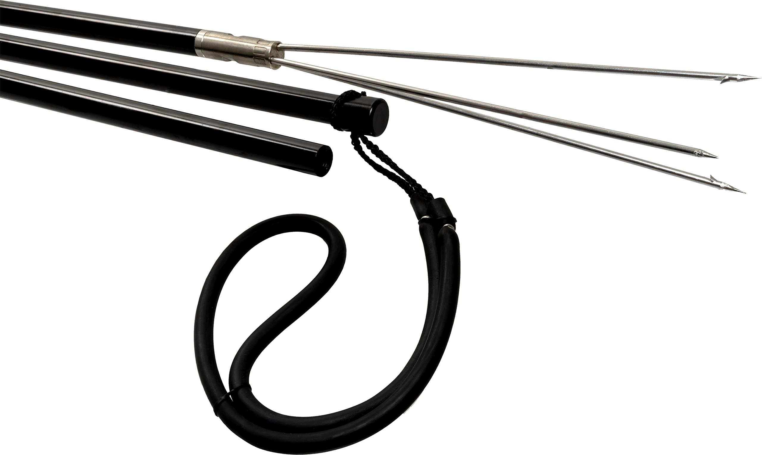 Aluminum pole spear construction with joints and 16 mm diameter