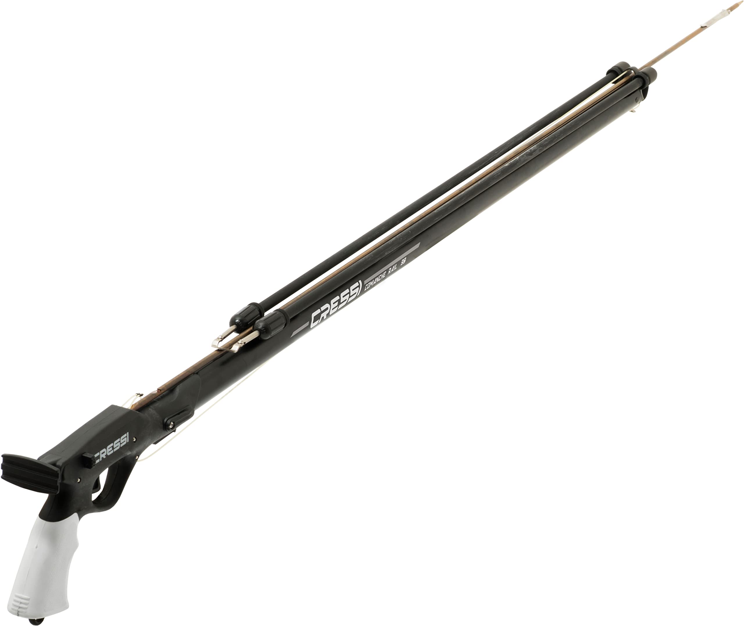 Cressi Comanche Rail 90 main view highlights precision-ready design for accurate aiming.