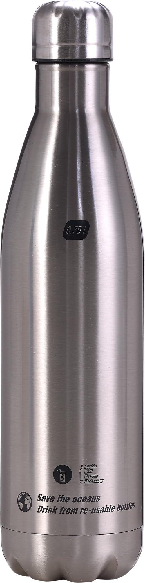 Cressi H2O double-wall bottle cap aluminum; watertight seal for lasting daily use.