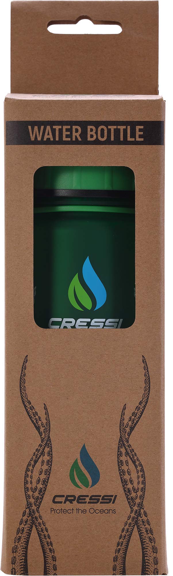 Cressi H2O Frosted dishwasher-safe bottle for easy cleaning.