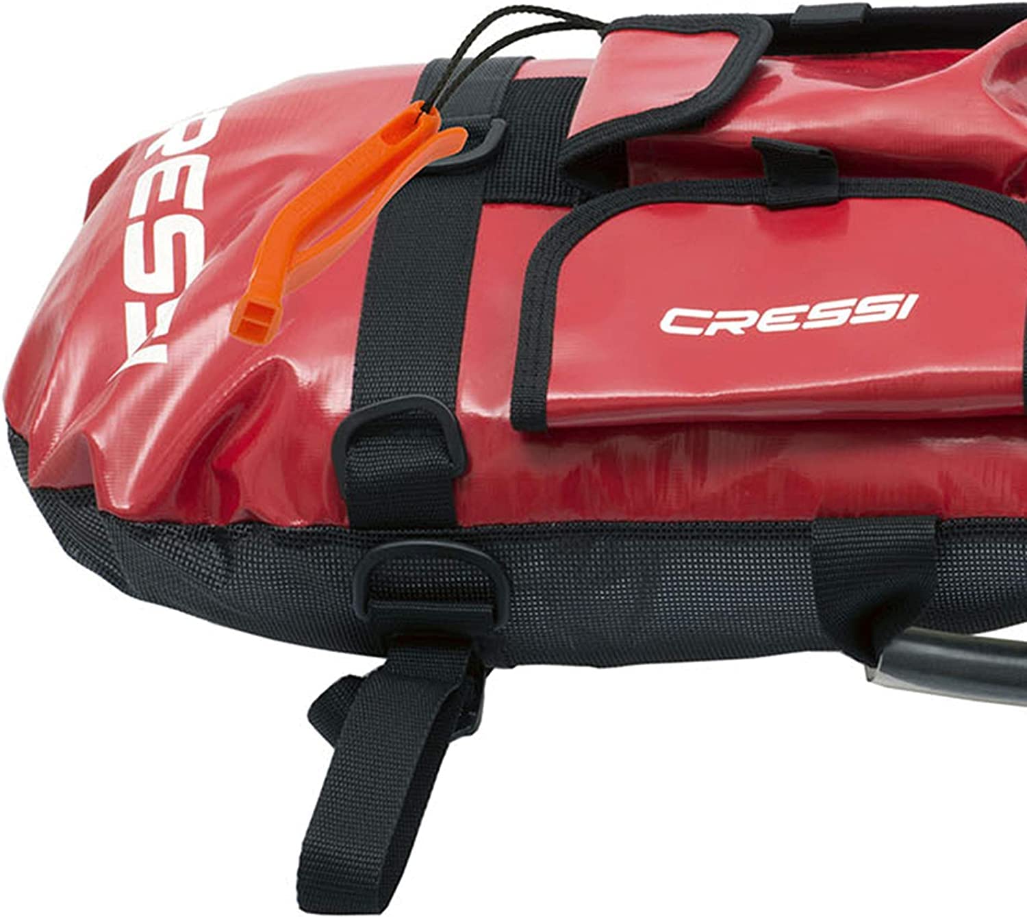 Cressi signal board buoy mesh bottom drains to stay lightweight