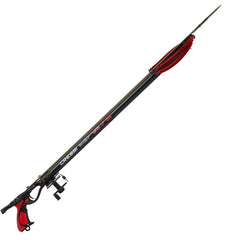 Close-up of adjustable ergonomic handle on Cherokee Fast speargun