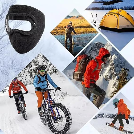 CREXEMI versatile mask for skiing, hiking, and winter commutes