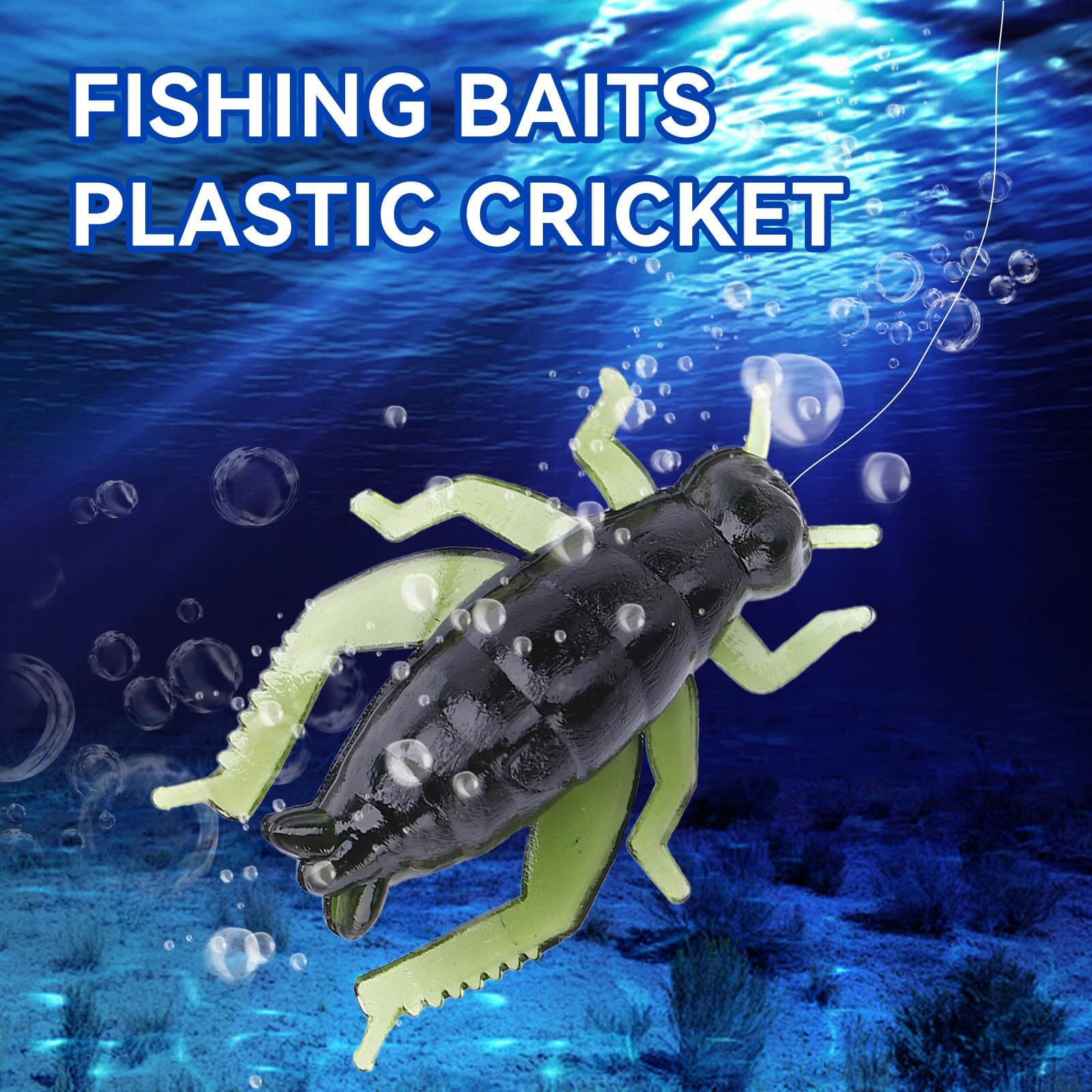 Side profile of plastic cricket bait soft lure