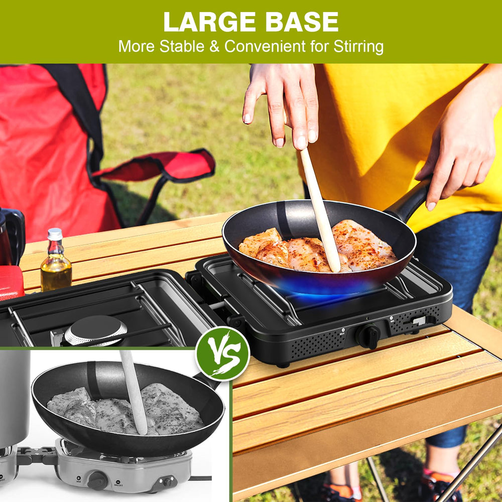 Cricosner safe, durable construction with non-slip feet for steady cooking.