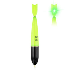 CRIDENG LED rocket float closeup for precise bite detection during night fishing.