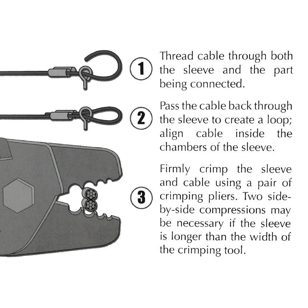 Crimping pliers in use showing sea fishing design.