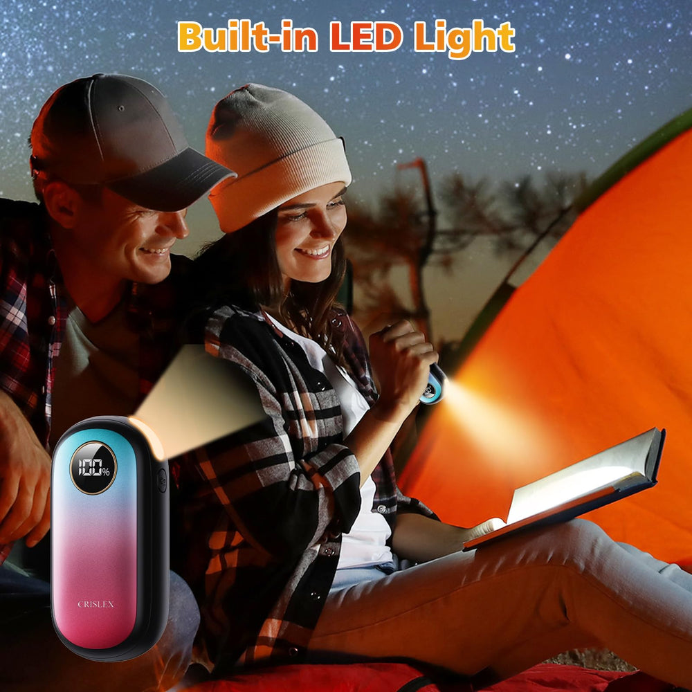 CRISLEX Hand Warmers 8000 mAh battery powers long-lasting heat