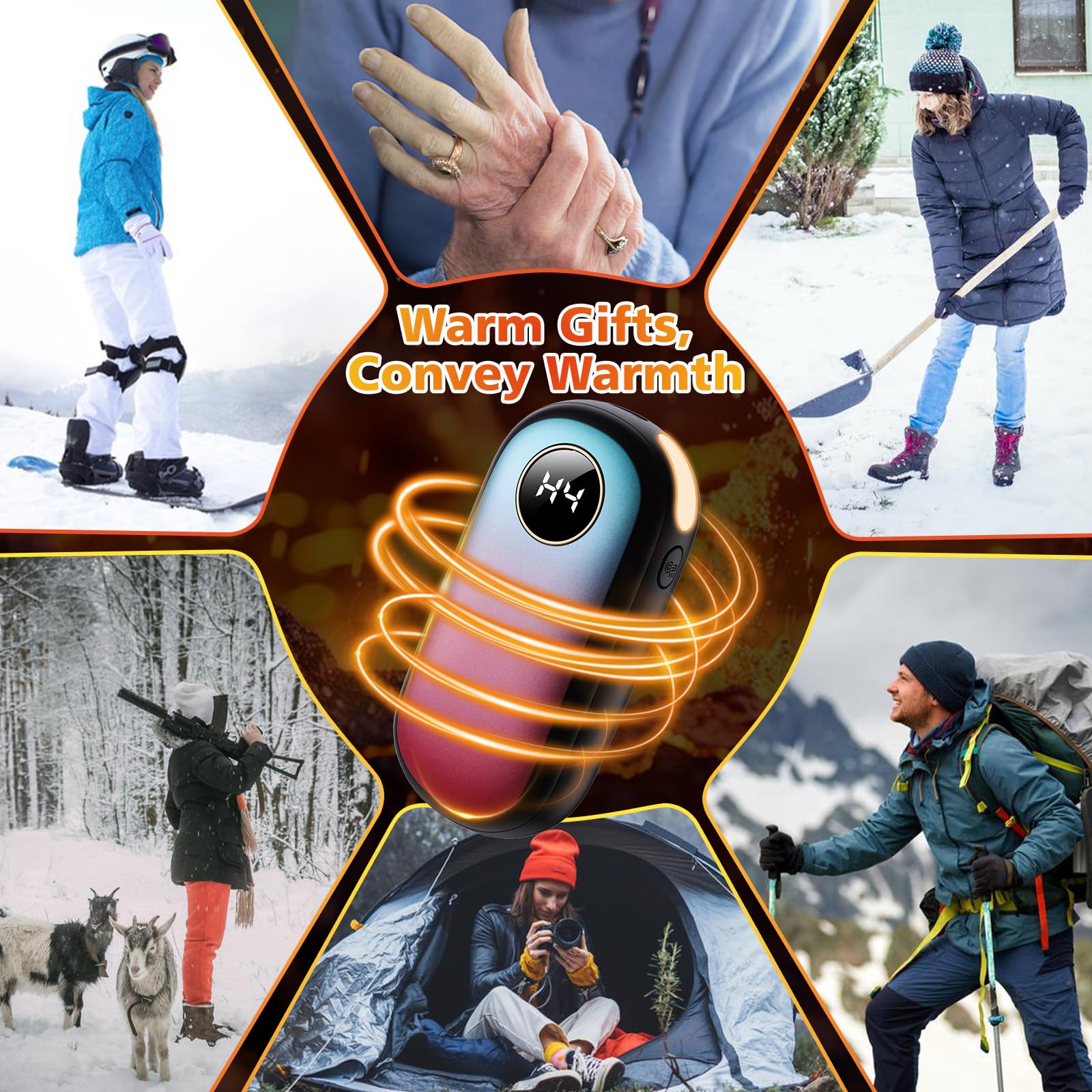 CRISLEX Hand Warmers ergonomic one-piece design fits comfortably in hand