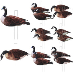CroBlissful goose silhouette decoy with stake boosts open-field visibility for geese.