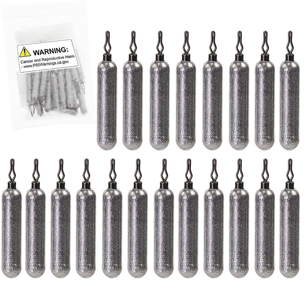 20-pack Croch drop shot weights inside tackle box