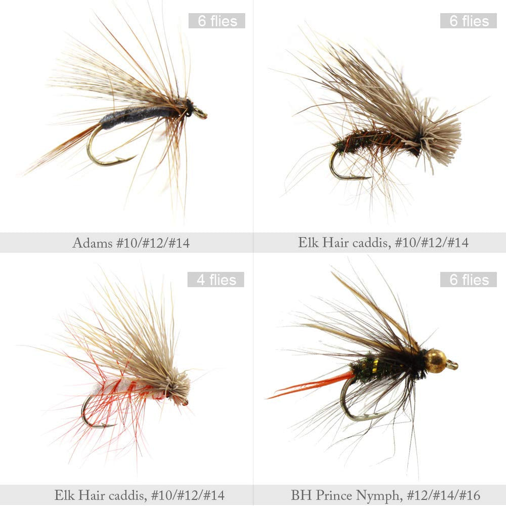 Vibrant color flies from the Croch 60pcs kit
