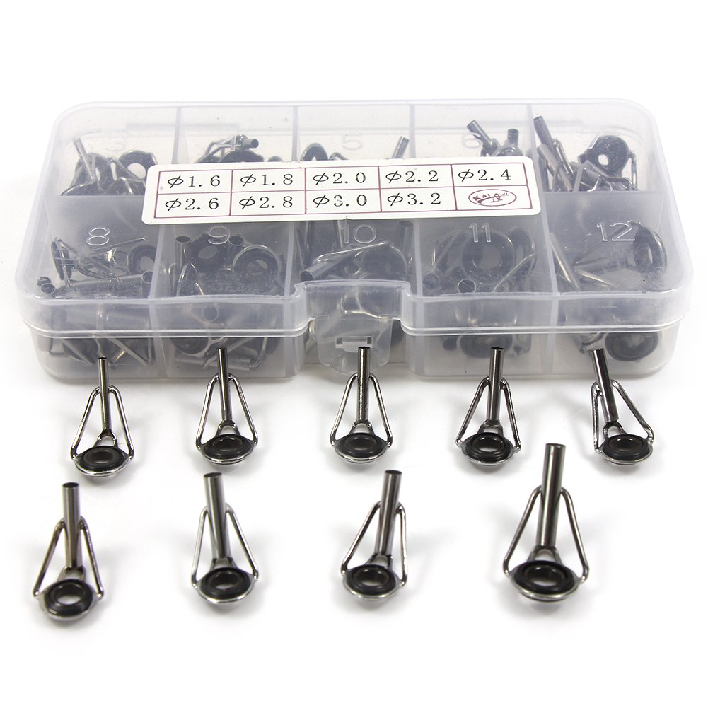 Compact storage box with tips organized by size