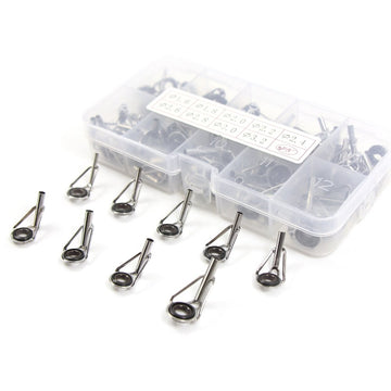 Tip repair kit compatible with lure, boat, and raft fishing rods