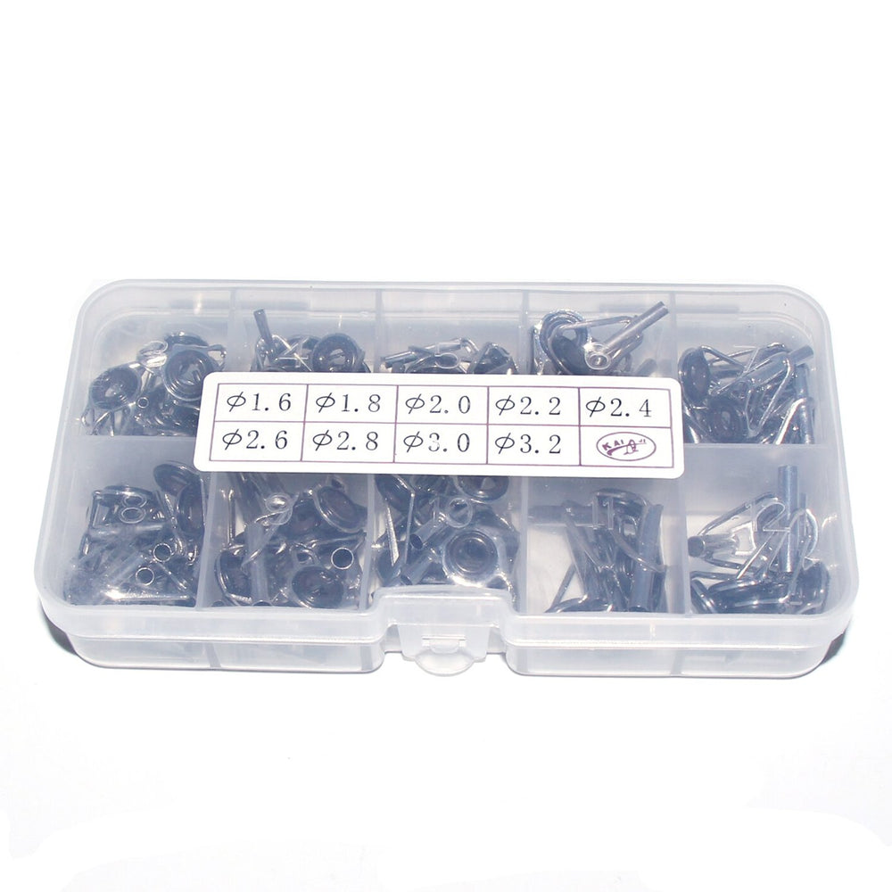 Complete 90-piece tip repair kit contents arranged for easy viewing