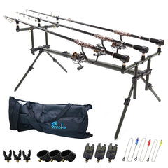 Croch Aluminium Carp Fishing Rod Pod - Goal Post Style - Front View