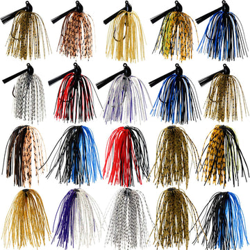 Croch Bass Jigs Set packaging with 20 pieces