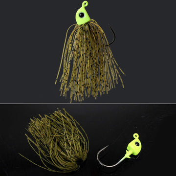 Croch jig skirts silicone material close-up