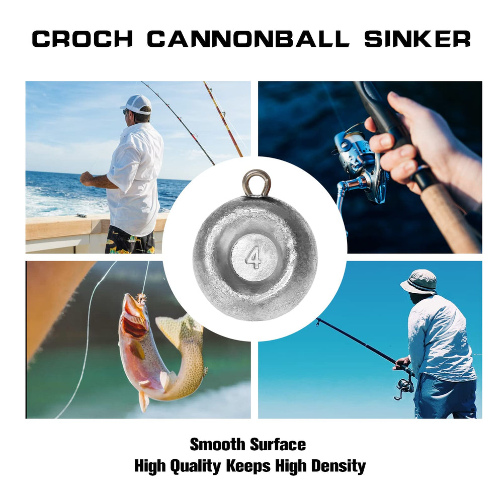 Packaging showing a 5-piece Croch Disc Sinkers set