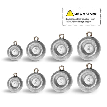 Croch Disc Sinkers suitable for saltwater and freshwater fishing
