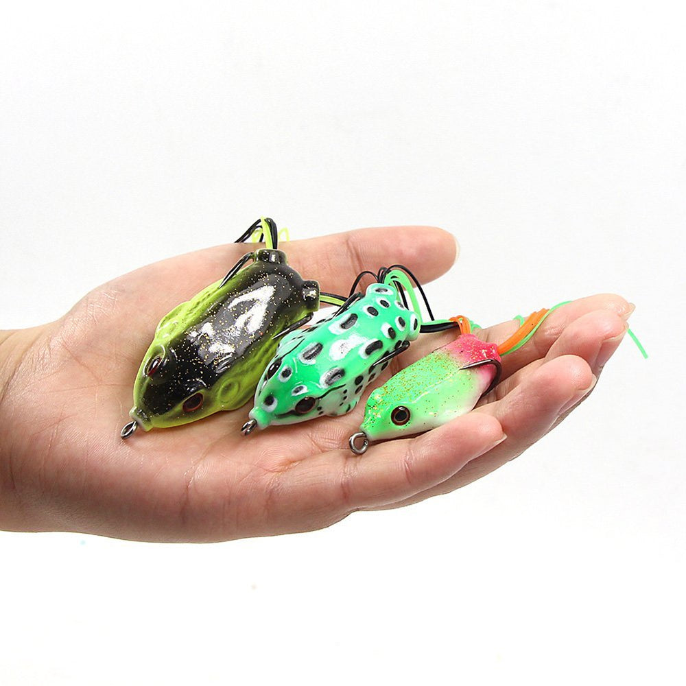 Croch Frog Lure Kit 18 pcs hollow body design for frog-walking action