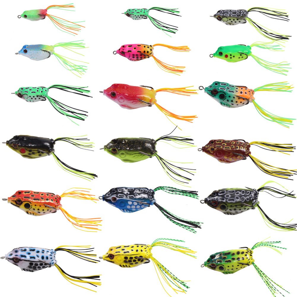 Croch Frog Lure Kit 18-piece multicolor assortment