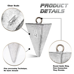 Croch Pyramid Sinker 2oz for saltwater fishing