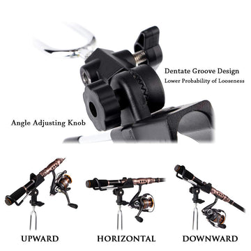 Holds rods up to 1.5 inches in diameter (spinning, baitcasting, spincast)