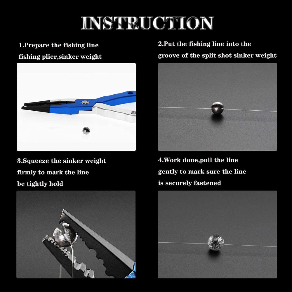 Removable split-shot weight 1.0 g (0.035 oz) – 100pcs