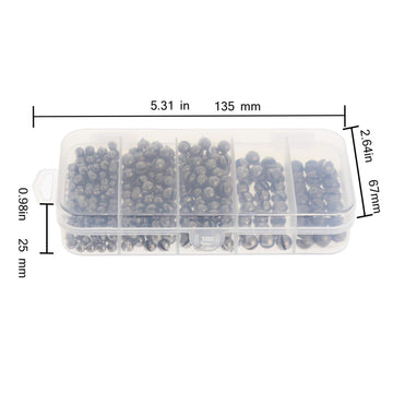 Removable split-shot weight 2.5 g (0.088 oz) – 20pcs