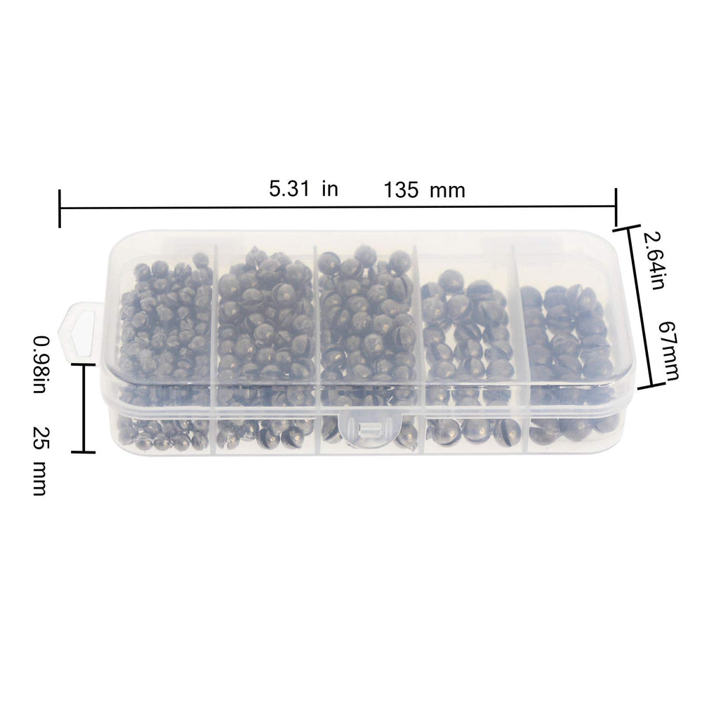 Removable split-shot weight 2.5 g (0.088 oz) – 20pcs