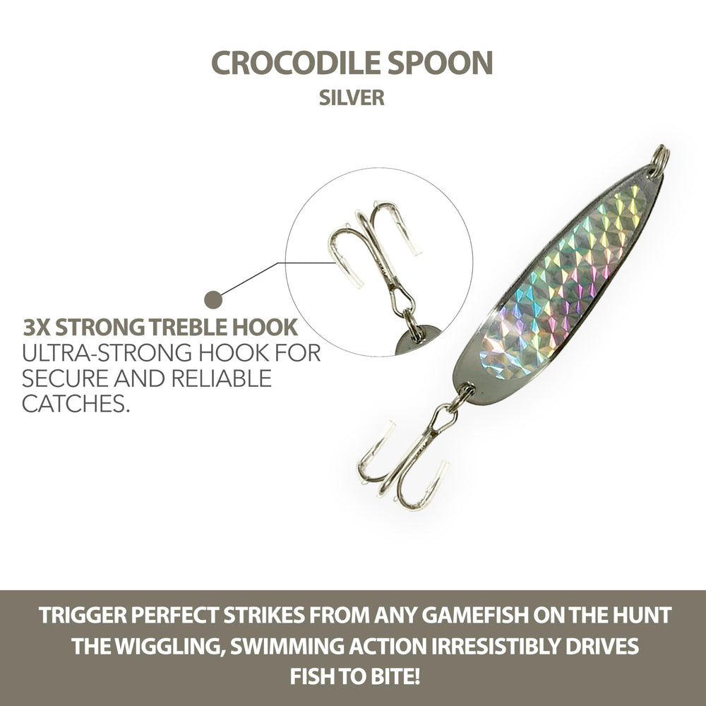 Crocodile Spoon Lures for trolling or casting