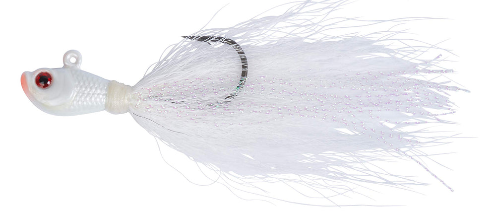 Bucktail Jig with corrosion-resistant hook for saltwater and freshwater