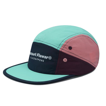 Front view of Croogo 5 Panel Hat Quick Dry Baseball Cap in green (DFB1)