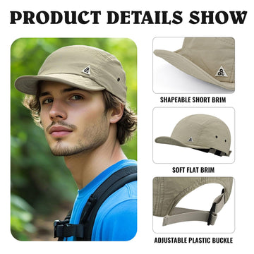 Cap available in khaki with color options
