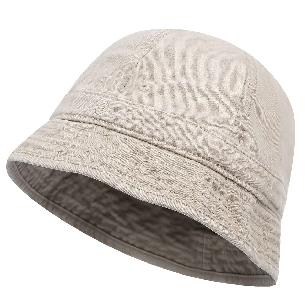 Croogo Beige Bucket Hat - front view