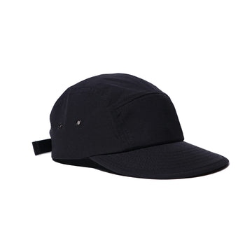 Croogo Casual Flat Brim Cap in black, front view