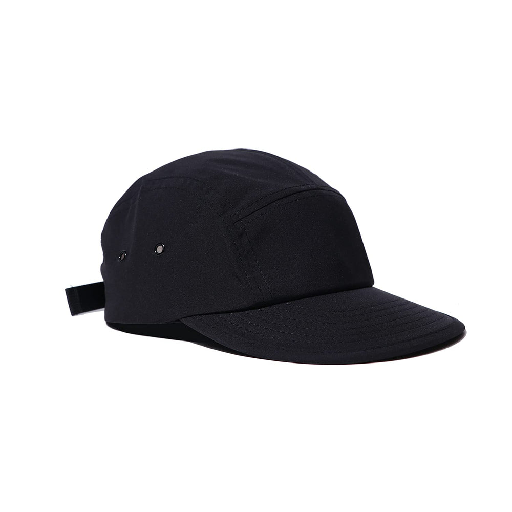 Croogo Casual Flat Brim Cap in black, front view