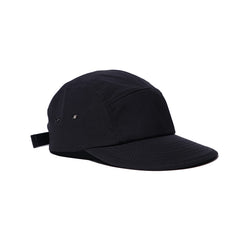 Croogo Casual Flat Brim Cap in black, front view