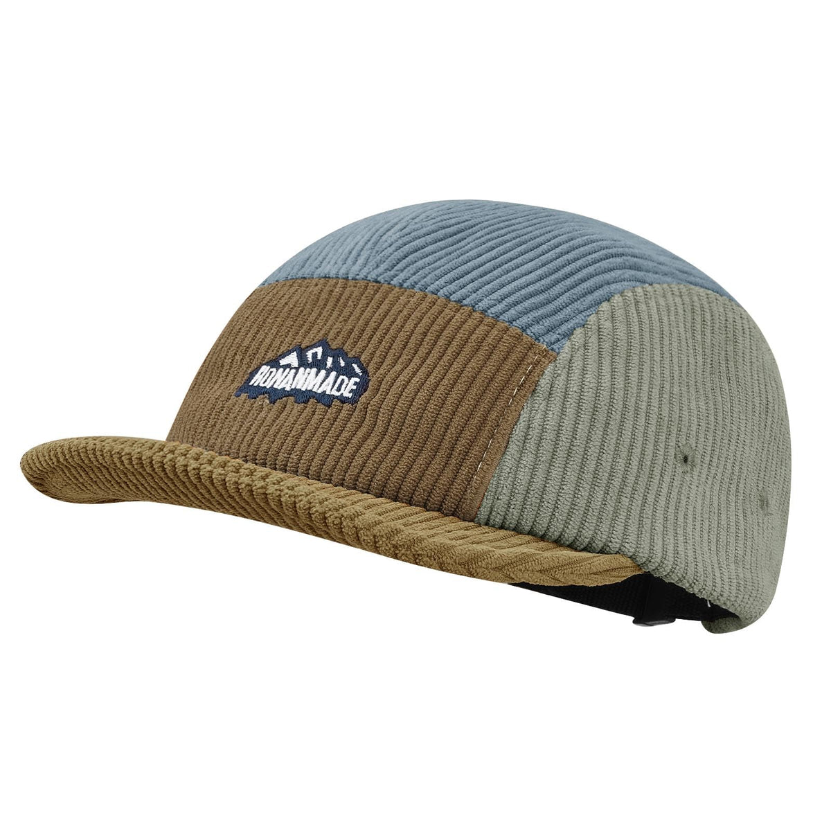Croogo casual short-brim baseball cap in multi-color brown DOTB2 – front view