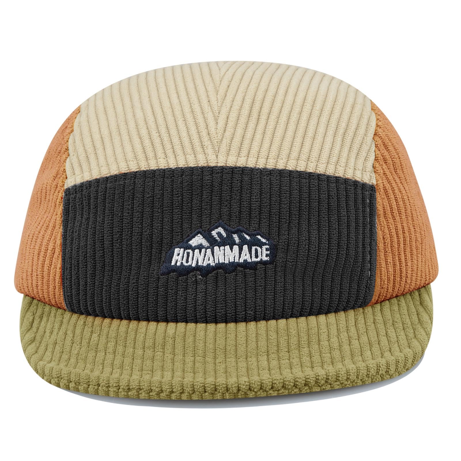 Close-up of corduroy texture on Croogo hat
